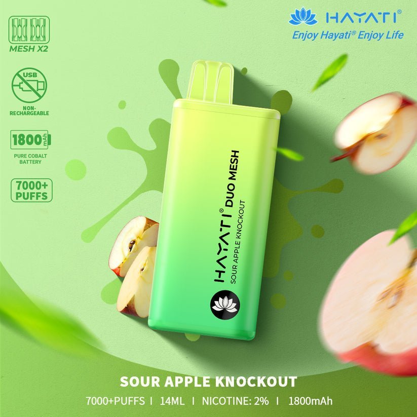 Hayati Duo Mesh 7000 Puffs Disposable Vape Bar Pod Kit