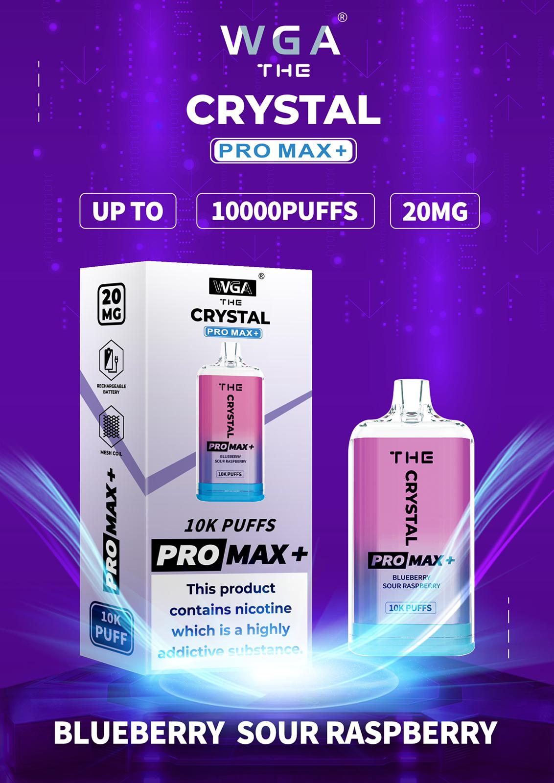 Crystal Pro Max + 10000 Disposable Vape Puff Device