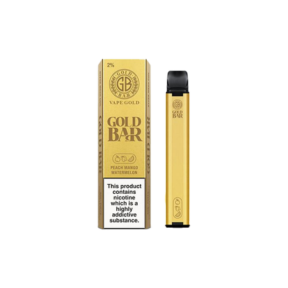 Gold Bar Disposable Vape 600 Puffs - 20mg