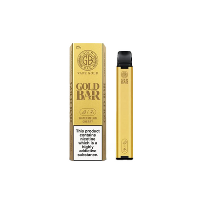 Gold Bar Disposable Vape 600 Puffs - 20mg