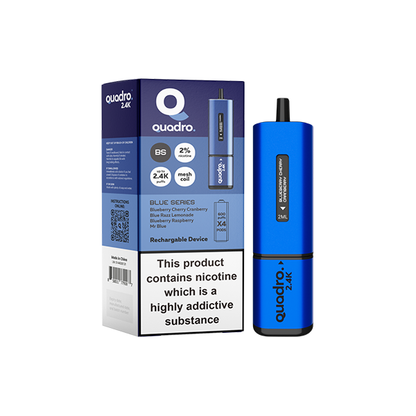 Quadro 2.4K 4 in 1 Pod Vape Kit 2400 Puffs - 20mg