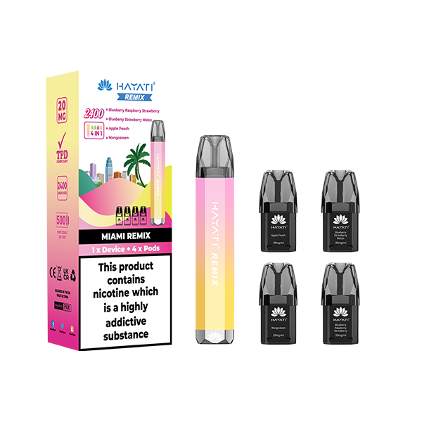 Hayati Remix 4 in 1 2400  Vape 2400 Puffs - 20mg