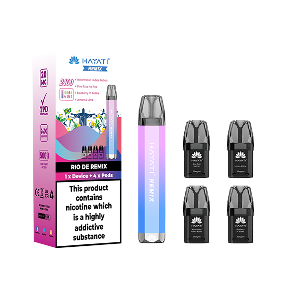 Hayati Remix 4 in 1 2400  Vape 2400 Puffs - 20mg