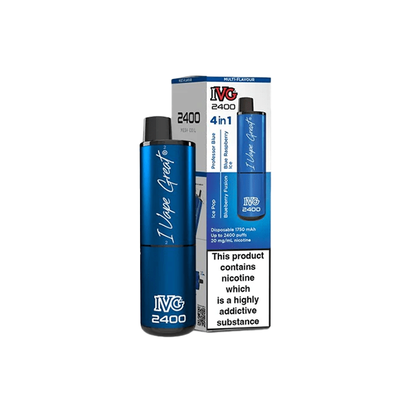 I VG 2400 Disposable Vapes 2400 Puffs - 4 in 1 Multi-Edition - 20mg