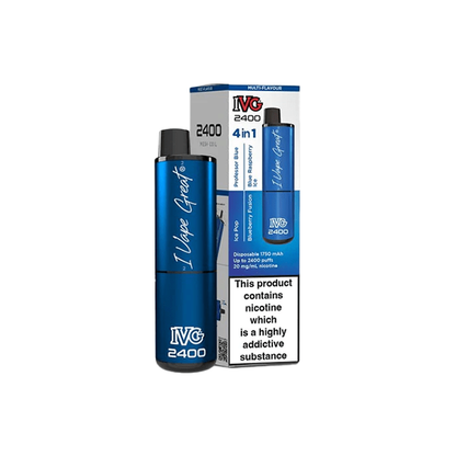 I VG 2400 Disposable Vapes 2400 Puffs - 4 in 1 Multi-Edition - 20mg